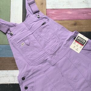 NWT Duluth Medium x31L Heirloom Gardening Bib Overalls Wild Aster Light Purple